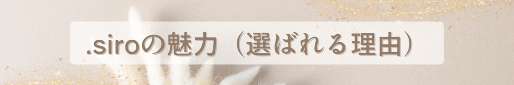 サロンの魅力